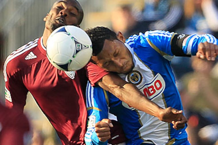 The Union gave up two second half goals to Colorado and could not complete a late comeback. (Ron Cortes/Staff Photographer)