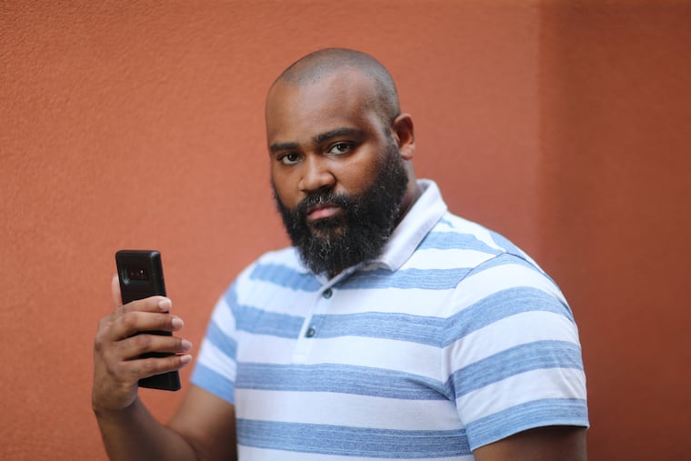 Terence Harrell, founder of No Gun Zone, an Instagram page that covers the city's grisly ever-burgeoning murder rate, and currently has 40,000 followers, Tuesday July 10, 2017. DAVID SWANSON / Staff Photographer .