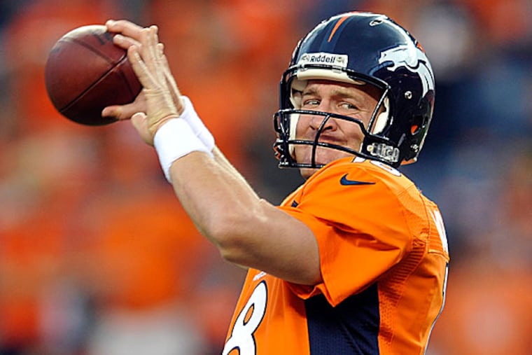 Broncos quarterback Peyton Manning. (Jack Dempsey/AP)