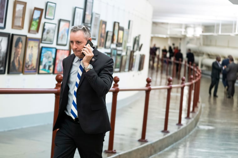 Rep. Brian Fitzpatrick (R., Pa.) on Capitol Hill in a file photo. Fitzpatrick is one of just three House Republicans who represents a district Trump lost in 2024.