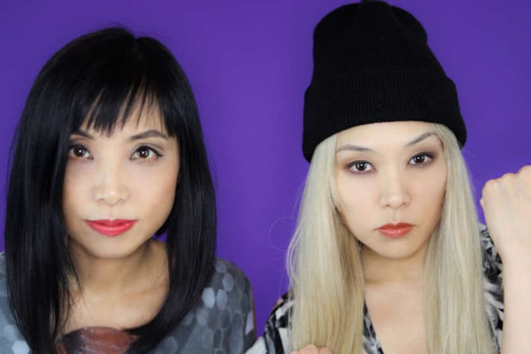 Cibo Matto (Yuka Honda, left, and Miho Hatori) revisited their 1990s lineup as a duo before filling out their sound as a quartet on Tuesday for a packed house at Boot and Saddle.