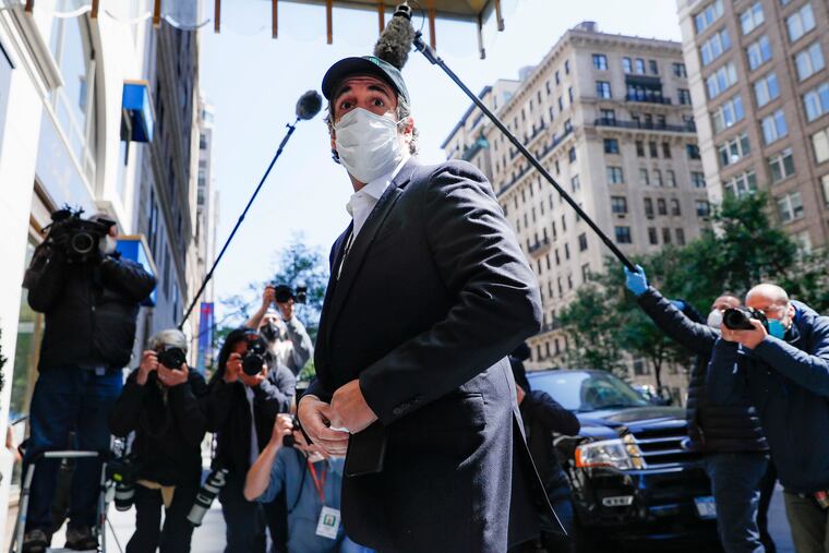 Michael Cohen, shown arriving at his Manhattan apartment on May 21 after being released from federal prison.