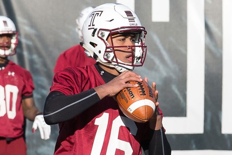 Temple quarterback Todd Centeio.