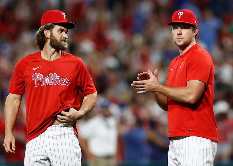 Will Phillies' Bryce Harper stay at first base? Rhys Hoskins' return could be a factor