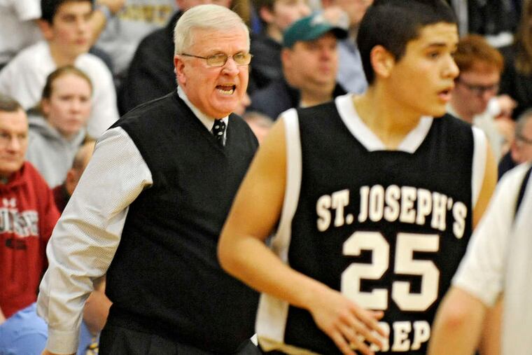 St. Joseph's Prep coach Speedy Morris is on the verge of his 900th career coaching victory (both high school and college).