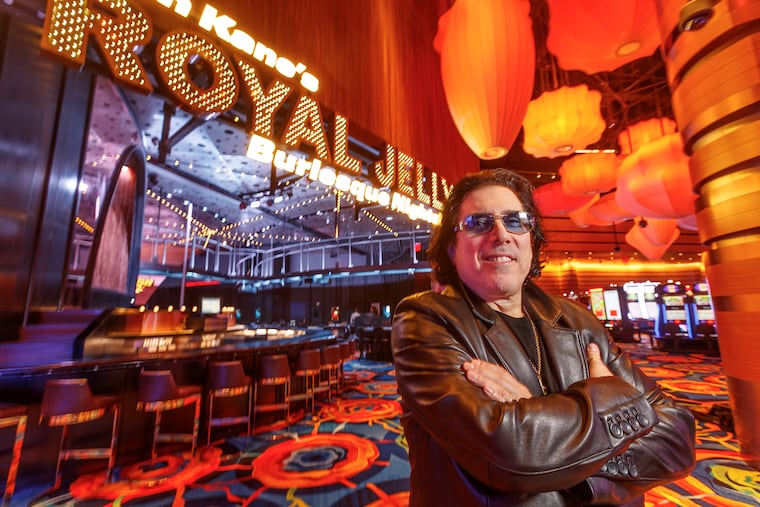 Ivan Kane stands on the gaming floor of the new Ocean Resort Casino in Atlantic City, NJ, in front of his Royal Jelly Burlesque Nightclub, being brought back from its earlier incarnation inside the failed Revel resort.