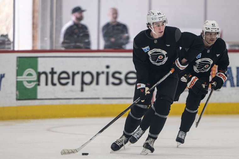 Top Flyers prospect Porter Martone will make his NHL debut on Tuesday in Washington.