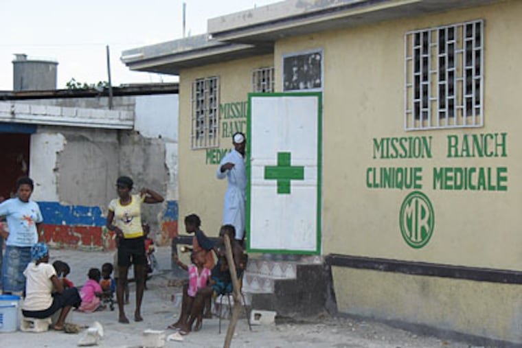 The Mission Clinic in Port-Au-Prince was swamped with more than 500 victims in the aftermath of the earthquake. Many had injuries too serious for the small primary care facility to handle, so they were referred to other rescue sites in the city. (Photo by Melissa Dribben)