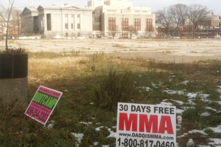 Developer Bart Blatstein plans to turn this lot on the northeast corner of Broad Street and Washington Avenue into a "retail hub."