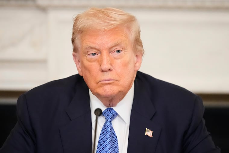 President Donald Trump at a trilateral signing ceremony with Armenian Prime Minister Nikol Pashinyan and Azerbaijan President Ilham Aliyev in the White House in August.