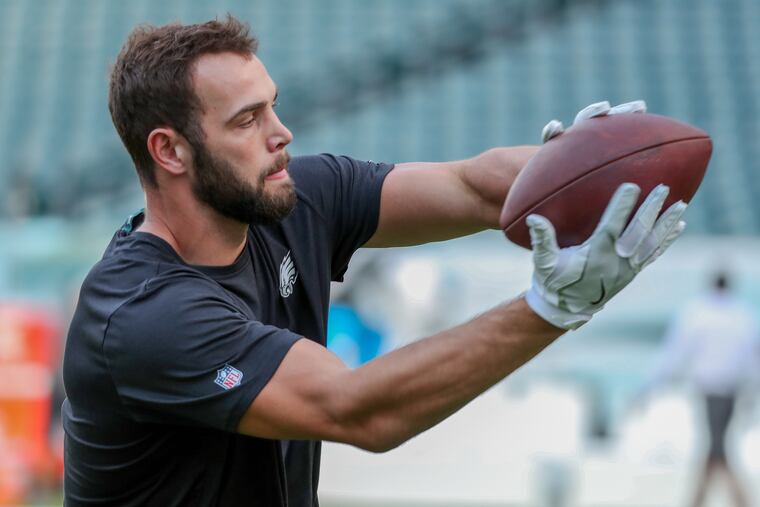 Eagles tight end Dallas Goedert hasn't had a big role in the offense so far this season.