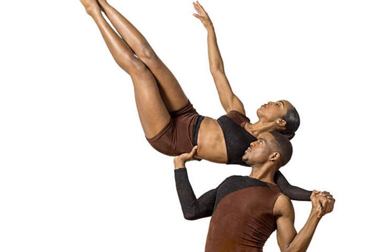 Adryan Moorefield and Janine Beckles of Philadanco. The program included a mix of newer and older pieces.