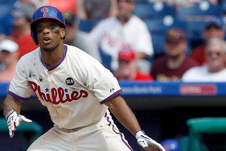 Ben Revere batted .303 in 335 games with the Phils. He tied for the league lead with 184 hits in 2014. YONG KIM / Staff