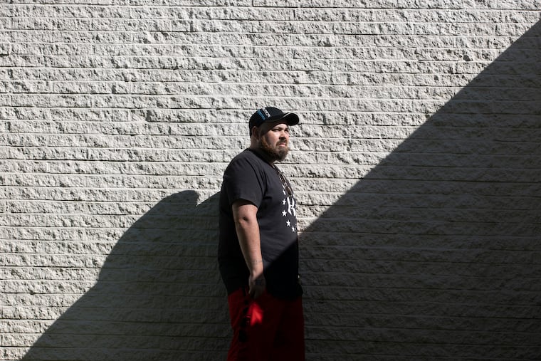 Tyler Diamond, who was recently released from a Delaware County jail to a recovery program in Chester, said he battled deep depression during six months locked up because he had no approved address. "I feel a lot better now that I'm actually out and doing something productive," he said.