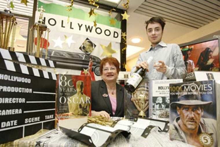 Christine Faris and Cameron Dahl will show film clips at the Haverford Township Free Library party. (CHARLES FOX / Staff Photographer)