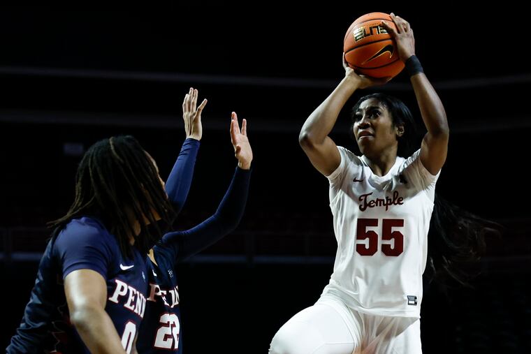 Temple guard Tiarra East hit the game-winning shot against Wichita State Wednesday.
