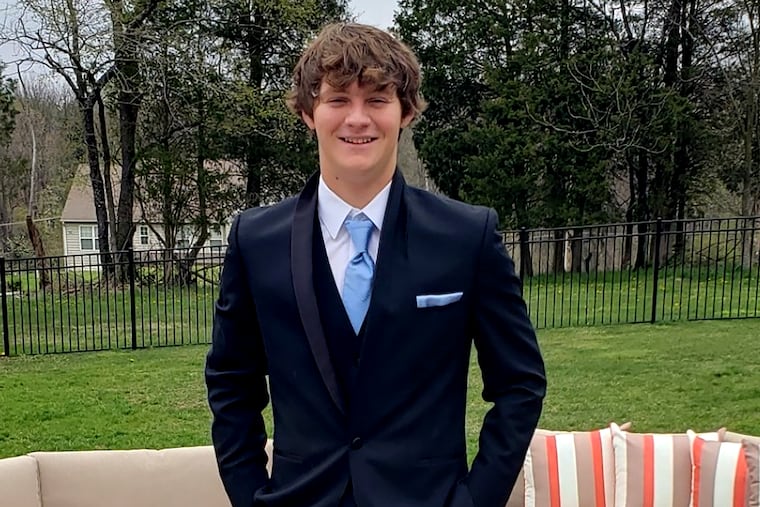 This undated photo provided by Erin Pysher shows her son Glenwood Pysher IV, who was fatally shot by police in Upper Pottsgrove Township, Penn. on Sunday, Aug. 23, 2026. (Erin Pysher via AP)