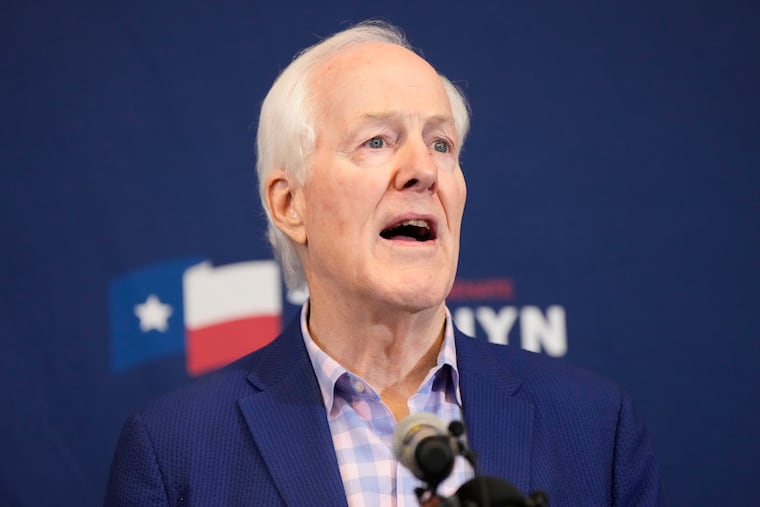 U.S. Sen. John Cornyn (R., Texas) speaks during a primary runoff election night event after losing the Republican Party's nomination Tuesday, in Austin, Texas.
