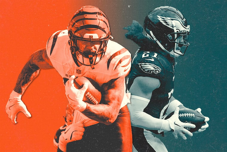 Bengals running back Chase and Eagles safety Sydney Brown will face off against each other after starring at Illinois together in college.