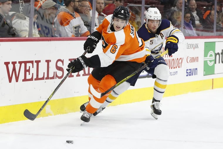 While Buffalo Sabres star Jack Eichel (right) has 28 points this season, his team as a whole is last in the NHL in goals scored at 2.12 per game.