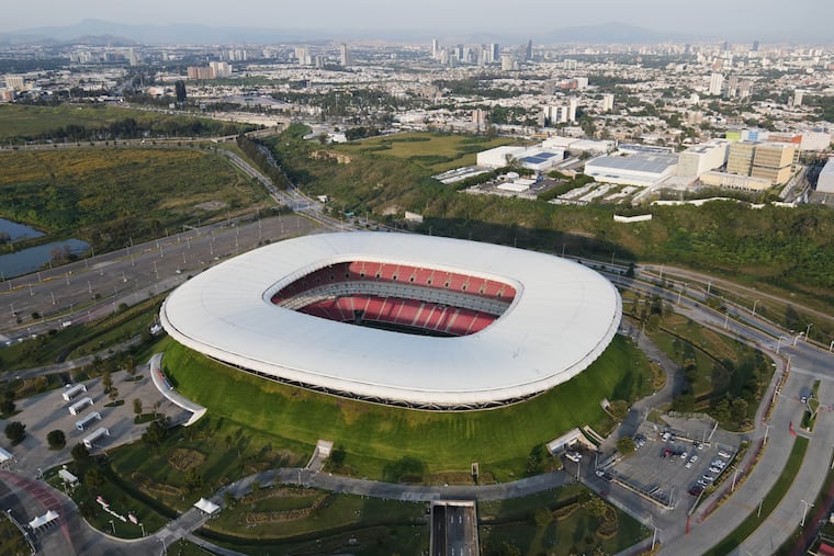 The Estadio Akron in the Guadalajara suburb of Zapopan is set to host games at this summer's World Cup, and some of the final qualifying playoff games in March.
