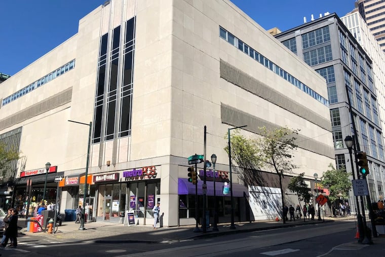 Art deco parking structure at 1100 Chestnut St. that is slated for demolition as part of East Market development.