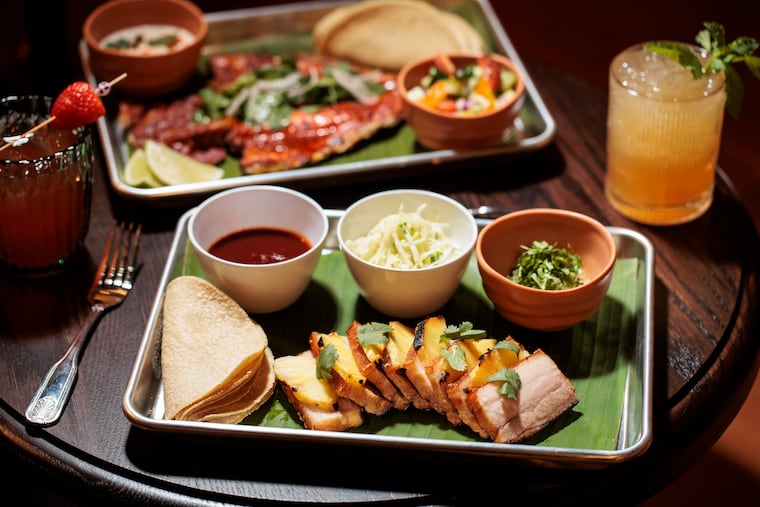 The Dorade Asado and Pork Belly Al Pastor at Mixteca on Wednesday, Aug. 26, 2026 in Philadelphia.