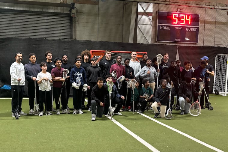The Philadelphia Wings hosted a clinic with Harlem Lacrosse Philadelphia on Wednesday.