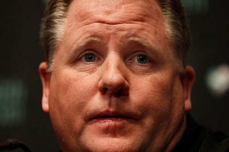 Chip Kelly speaks during the news conference at the NovaCare Complex in Philadelphia, Pa., on January 17, 2013. (David Maialetti/Staff Photographer)