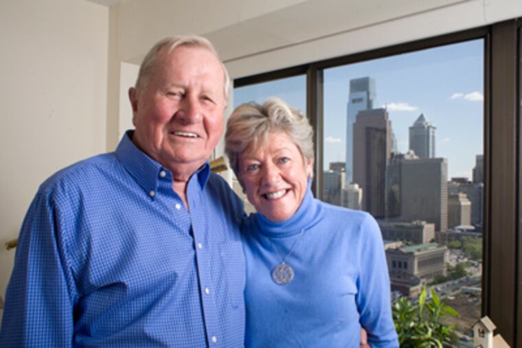 Alan and Mary Craig in their Center City condo. (Ed Hille / Staff Photographer)