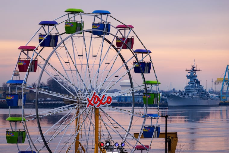 Ferris wheel at Penns Landing during Winterfest.