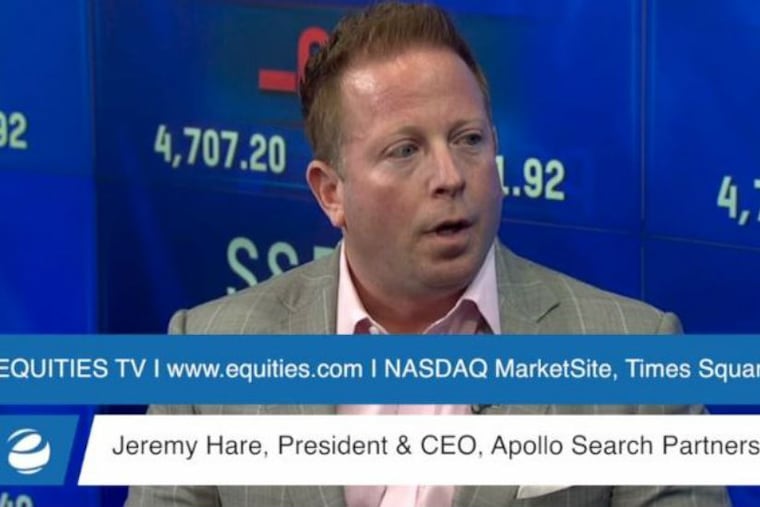 Jeremy Hare, speaking on www.equities.com about the staffing industry.