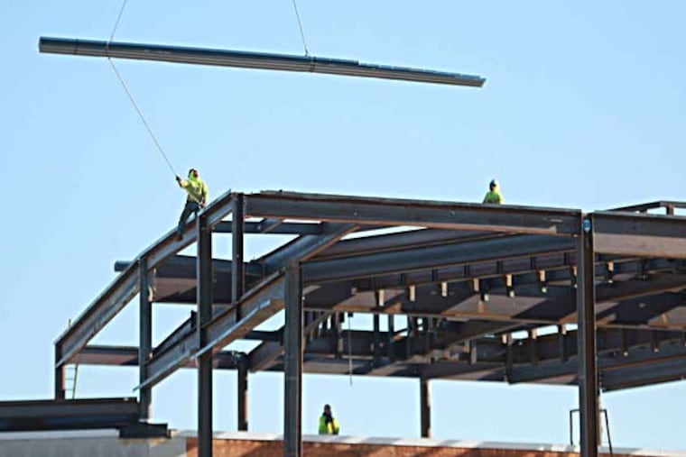 Construction near Macy's in King of Prussia, Pa., Friday November 21, 2014. ( DAVID SWANSON / Staff Photographer )