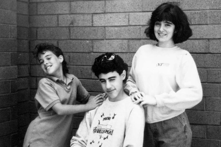 In the late 1980s, Tina Fey (right) and friends at the Upper Darby Performing Arts Center. The Summer Stage founder remembers her as "very funny and talented and very smart."