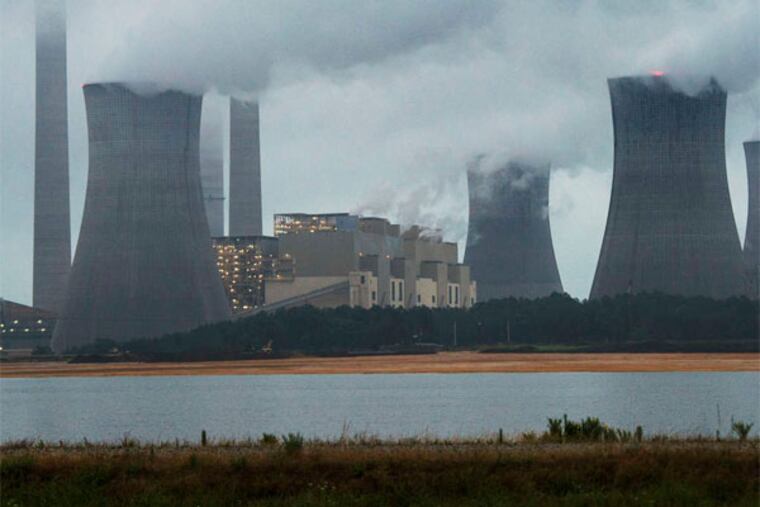The coal-fired Scherer plant in Juliette, Ga., is one that would be affected by the proposal. (John Amis / Associated Press)