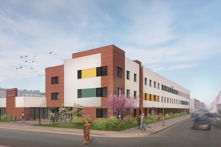 A rendering of the proposed subsidized apartment building slated for Cumberland Street in Kensington.