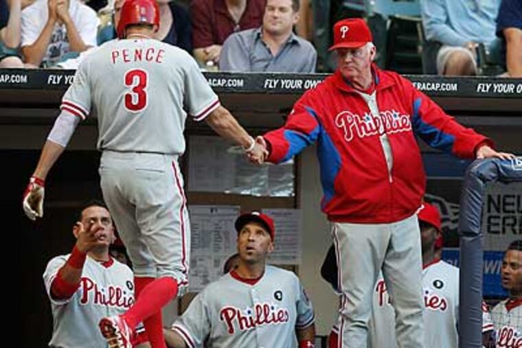 "We're going to have to score some runs" in the playoffs, Charlie Manuel said Wednesday. (Jeffrey Phelps/AP)