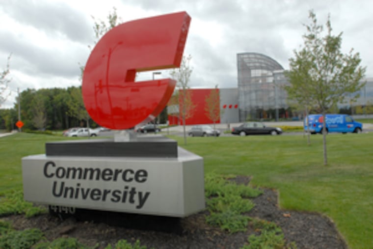 Commerce University in Mount Laurel taught workers much the same way that McDonald's trained staff at Hamburger University.