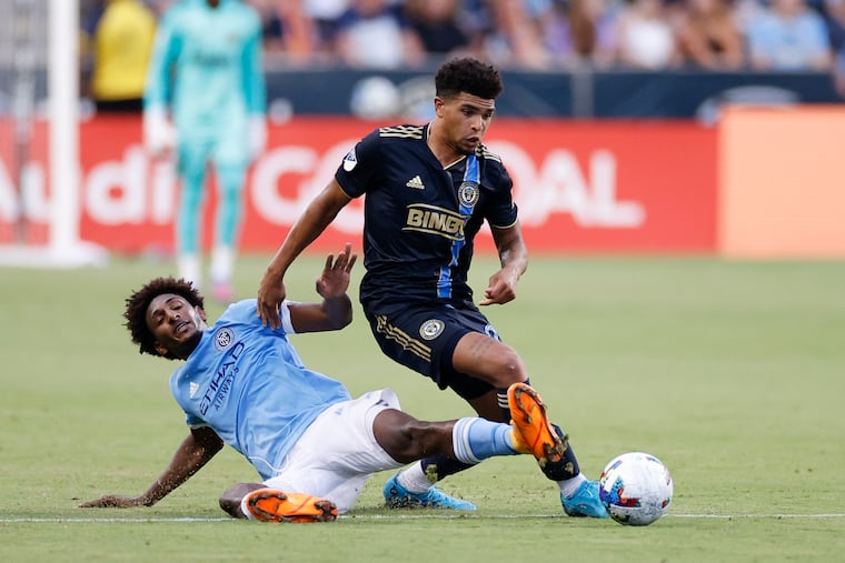 Nathan Harriel (right) in action last year.