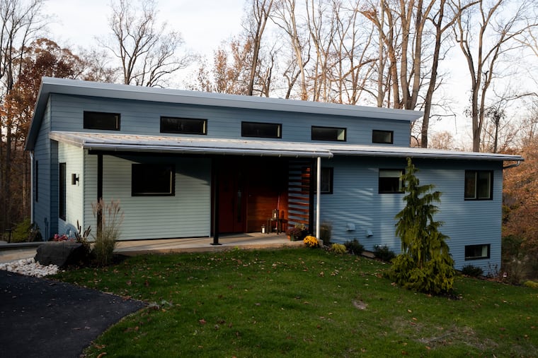 Mark and Donna Allen's home in Lower Makefield is built "upside down" with the main living quarters on the second floor, and an additional living room and guest rooms below.
