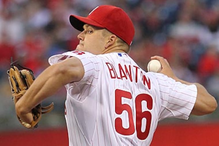 Joe Blanton is scheduled to start against the Rockies tomorrow night at Citizens Bank Park. (Michael Bryant/Staff file photo)
