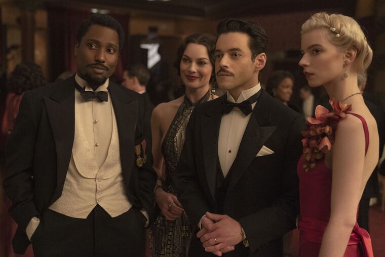 From left: John David Washington as Harold, Margot Robbie as Valerie, Rami Malek as Tom, and Anya Taylor-Joy as Libby in 20th Century Studios' "Amsterdam."
