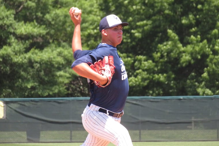 Bishop Eustace Prep's Anthony Solometo is projected as the 27th overall pick to the San Diego Padres in Baseball America's most recent mock draft.