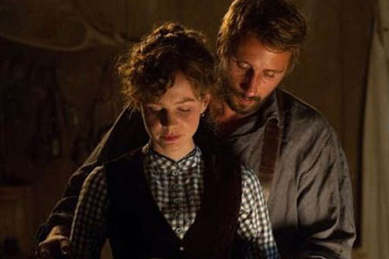 Matthias Schoenaerts is a farmer courting the independent and headstrong Carey Mulligan.