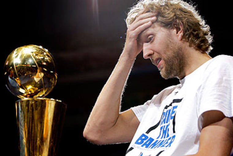 Dirk Nowitzki went on a three-week drinking binge after losing the 2006 NBA Finals. (Tony Gutierrez/AP file photo)