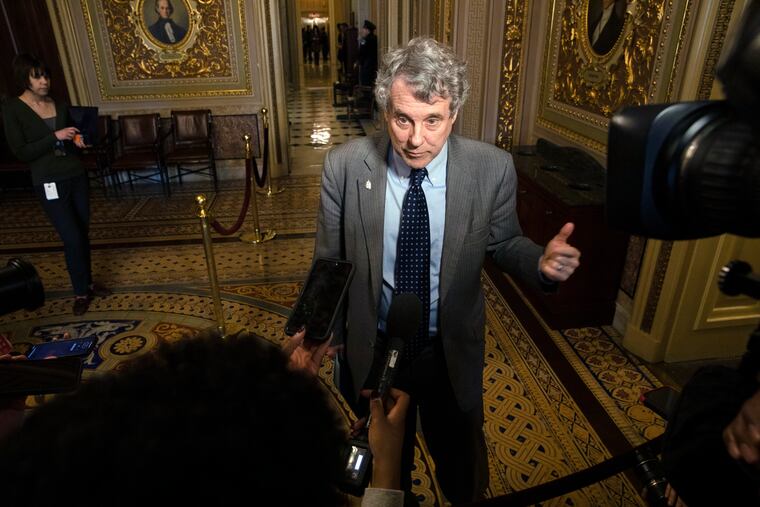 Sen. Sherrod Brown (above) said Brian Miller "will have to prove he works for the American people, not the White House" if he is confirmed as inspector general.