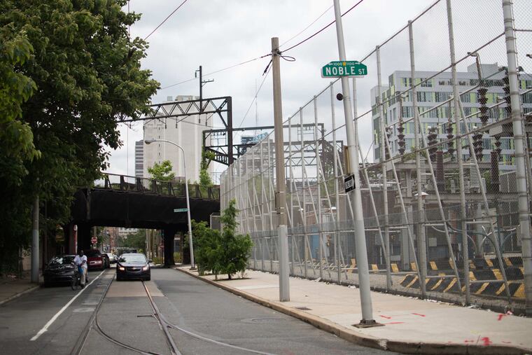 The intersection of 11th and Noble streets in Philadelphia's Callowhill neighborhood.