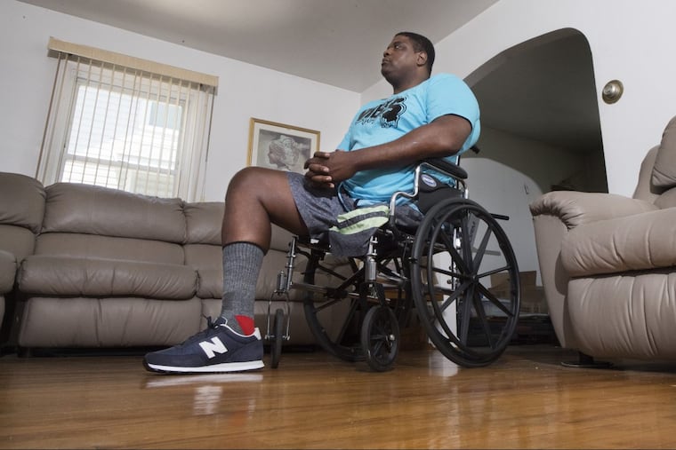 Ron Rollerson at his home in Pennsauken.