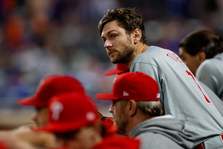 Phillies shortstop Trea Turner reached base five times with no extra base hits, no RBIs, and two runs in the NLDS vs. the Mets.