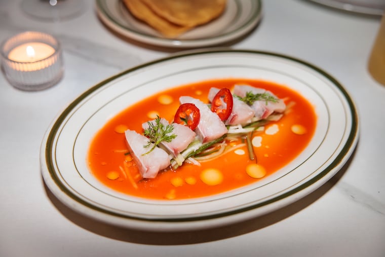 The Aguachile Colorado during a preview at Casa Oui on Thursday, Dec. 11, 2025 in Philadelphia. Casa Oui is from owners Israel Nocelo and C.J. Cheyne.